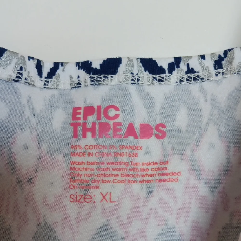 Stylish Kids Dress with Pink and Blue Pattern - Picture 3 of 3